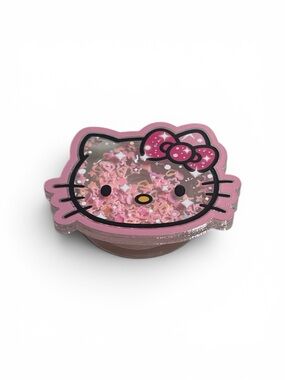 Sanrio Hello Kitty Pink Glitter Shaker Phone Grip